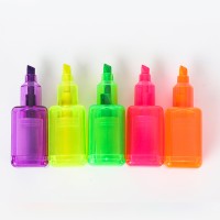 Nail polish shaped private label mini highlighter pen