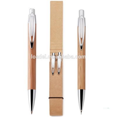 ECO friendly bamboo pen set promotional bamboo pen and pencil