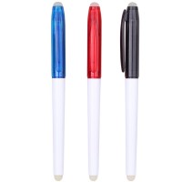 Cheap promotion customized logo ball pen ink rubber eraser