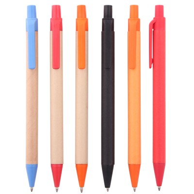 Multi color eco ball pen eco pen recycled paper pen eco